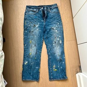 Lucky Brand painted jeans